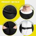 ROTANET Cobbler Apron for Women Men with 2 Pockets Waterproof Art Smock Aprons for Painting Hairstylist Cleaning Adults