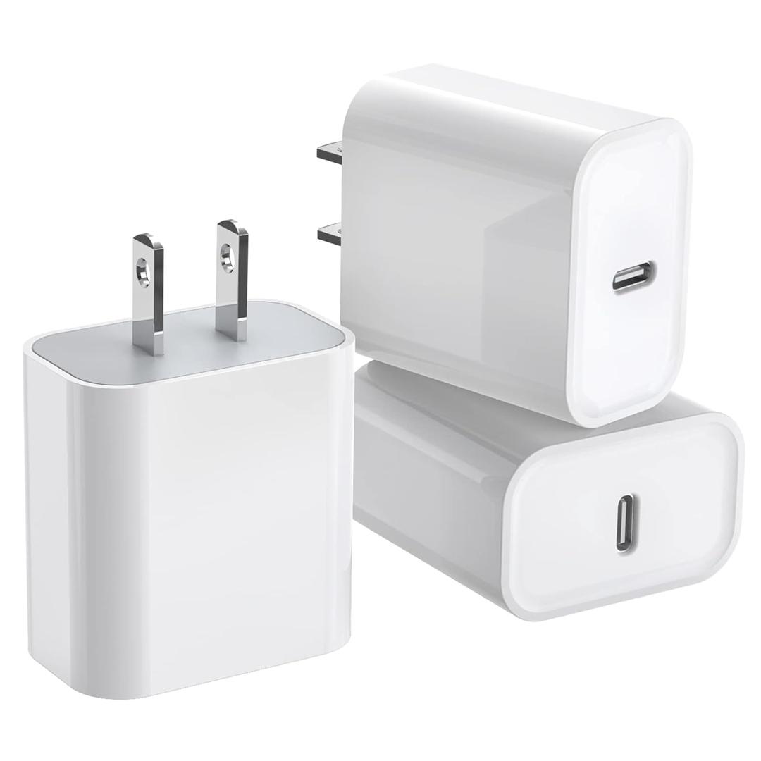3Pack iPhone 16/15 Charge Block,USB C Charger,i Phone Charger Adapter Quick Fast Charger Adapter Plug 20W Power Delivery Type C Fast Charging Block for iPhone 16/15/14/13/12,iPad Pro/Air/Mini/AirPods 3Pack iPhone 16/15 Charge Block,USB C Charger,i Phone Charger Adapter Quick Fast Charger Adapter Plug 20W Power Delivery Type C Fast Charging Block for iPhone 16/15/14/13/12,iPad Pro/Air/Mini/AirPods