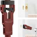 Door Latch Mortise Tool, Door Latch Installation Kit, Precision Scoring and Chiseling, Clean and Accurate Professional Installation, for Use with 1-3/4" or 1-3/8" Thick Doors