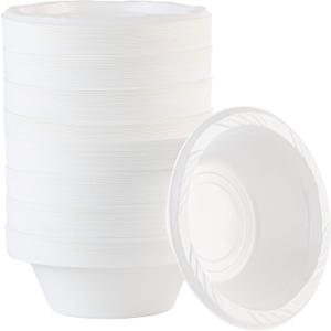400 Count Disposable 5 ounce White Plastic Dessert Bowls