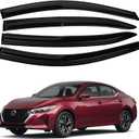 Canvcle Sentra Rain Guards - Window Visors for Nissan Sentra 2020-2025, Outside-Mount Tape-On Side Window Wind Deflectors for Sentra Accessories, Vent Visors Shades Rainproof 4PCS