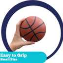 Botabee 5" Rubber Mini Basketballs (2-Pack) - Realistic Bounce and Grip for Indoor and Outdoor Play - Small Basketball for Kids - Durable and Fun, Perfect for Mini Hoops
