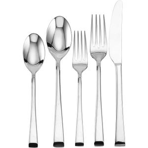 Mikasa, Rockford Flatware Service for 4, 20 Piece Set, 18/0 Stainless Steel Silverware Set
