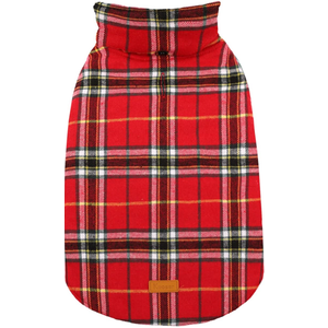 Kuoser Waterproof Dog Coat, Reversible Dog Jacket for Medium Dogs, Adjustable Durable Doggie Winter Coat Warm Puppy Cold Weather Apparel from Small to Large Breed, Bright Red M