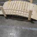 Shine Company 4980N 4 Ft. Cedar Wood Garden Bridge with Side Rails, Natural