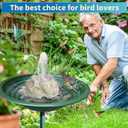 SAC SMARTEN ARTS Fountain for Bird Baths for Bird Bath Fountain with 7.5W Water Pump Resin Granite Rock Water Feature for Garden Patio Lawn Hummingbird Birdbath Fish Tank and Aquariums