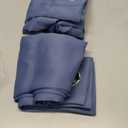 MIULEE Stone Blue Blackout Curtains for Bedroom Living Room 63 Inches Long 2 Panels, Thermal Insulated Room Darkening Drapes Solid Grommet Top Noise Reducing Light Blue Window Treatments 40x63 Inch