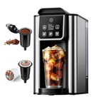 KIDISLE Hot Iced Coffee Maker with Bold Setting, Single Serve Coffee Maker