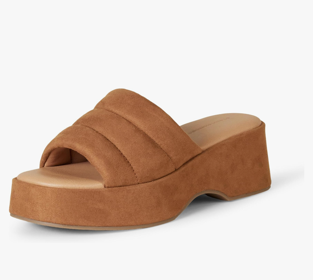 Amazon Essentials Womens Platform Slide On Sandal Size 9