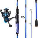 One Bass Fishing Rod and Reel Combo, IM7 Graphite 2 Pc Blank Baitcasting Combo, Spinning Rod with SuperPolymer Handle, 6'0"Medium-Fast with 1000 Reel