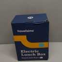 TRAVELISIMO Extra-Large Electric Lunch Box For Adults Holds up to 8 Cups - 80W Heated Lunch Box 1.8L Electric Food Warmers for Travel & Work, Portable Food Warmer - Loncheras Para Hombres De Trabajo (Dark Blue)