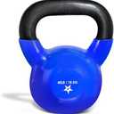 Yes4All Kettlebell, 40LB Vinyl Coated Cast Iron Strength Training Kettlebells for Home Gym Exercises, Fitness, Full Body Workout Equipment, Push Ups, and Grip Strength