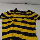 POLO RALPH LAUREN Mens Classic Fit Striped Cotton Mesh Polo Shirt (Yellow/Navy, M)