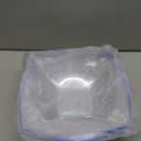 R-kay 6 Pack Square Plastic Serving Bowls - Clear Plastic bowls 32 Oz - Salad Bowls Large Serving, Premium Duty For Weddings Catering And Birthday parties