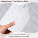 Tissue Box Cover 2-Pack, Square Tissue Holder with Bottom Belt, Modern Tissue Case Facial Paper Organizer Dispenser for Bathroom, Office, Home, Table, Car, Leaf Pattern White