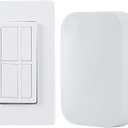 GE Dimmable Wireless Control Switch, On/Off & Full, 1 Outlet, 150 ft. Range from Plug-in Receiver, Ideal for Lamps & Indoor Lighting, No Wiring Needed, 37781, Dimming Remote
