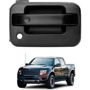 Gledewen Front Right Door Handle, Compatible with 2004-2014 Ford F-150 Lobo, 2006-2008 Lincoln Mark LT, Exterior Front Passenger with Key Hole, Replace# FO1311131, 5L3Z1522404BAA, Outside Door Handle