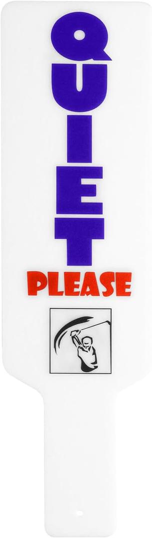 Golf Quiet Sign Funny Gifts Cool Golfing Gag Tools for Men Dad Golfers Present Perfect Golf Accessories Signs Joking with Friends for Fathers Day Birthday Christmas, Pack of 2