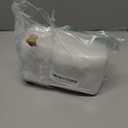 HVH Ceramic Butter Dish with Lid for Countertop, Airtight Butter Keeper with Turquoise Wooden Lid (6 x 3.5 x 2.7)