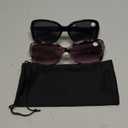 JM 2 Pack Classic Bifocal Reading Glasses Rectangular Stylish Sunglasses Readers for Women +1.75 All Black&Grey Tortoise