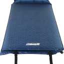 Coleman Self-Inflating Sleeping Pad with Pillow, Lightweight Inflatable Camp Pad with Extra Support & Quick Deflation, No Air Pump Needed