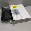 BBG 6 Pack Black Plastic Serving Trays, 15" x 10" Party Platters and Trays, Rectangle Black Plastic Serving Trays, Dishwasher Safe Reusable Platters Set, Plastic Trays for Party