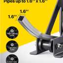 Mophorn 1-1/2" Tubing Rolling Bender Manual Square & Rectangular Tube Bender 14 Gauge Roller Tubing Roller Flat Bar Bender For Mild Steel Cooper & Aluminum