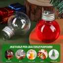 BESPORTBLE Christmas Drink Balls: 10 Pcs Fillable Booze Balls Ornament Clear Plastic Xmas Tree Hanging Ornaments for Drinks Water Candy Party Decoration, 250ML