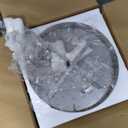 FRIXCHUR 19.7" Crystal Chandeliers Crystal Ceiling Light Fixtures Modern Flush Mount Light LED Chandelier Lamp for Living Room Bedroom Dining Room 6500K Cool White