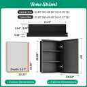 TokeShimi 24 x 30 Recessed Medicine Cabinet with Mirror, Oil Rubbed Bronze