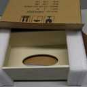 Natural Travertine Textures Tissue Box Cover Rectangular (Only Suitable for Standard Sized Tissue Box) for Decor,Resin Tissue Box for Bathroom Countertop,Bedside,OfficeMade of Resin, Height of 4 in (Yellow Stone L)