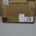 Free Standing Dog Gate Indoor, Foldable Dog Gate for Doorways Stairs Hallways, 3-Panel Freestanding Pet Gate with Support Feet for Stability, Folding Puppy Gate Easy to Move, Doggy Gate 54"x24", 3-Panel, 24"Tall