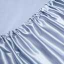 Vonty Satin Sheets Twin Silky Soft Satin Bed Sheets Baby Blue Sheet Set, 1 Deep Pocket Fitted Sheet + 1 Flat Sheet + 1 Pillowcases