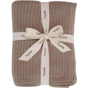 Knitted Organic Cotton Baby Blanket- Swaddle Blanket, 30" x 40" Soft Receiving Blanket for Newborn (Mochachino)