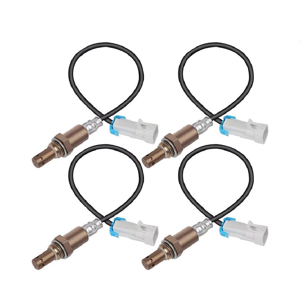 4Pcs Oxygen Sensor 234-4668 234-4256 Upstream or Downstream O2 Sensor Compatible with Chevy Avalanche Escalade Buick Cadillac CTS-V Escalade ESV EXT Silverado 1500 2500 3500 GMC Acadia Envoy Yukon