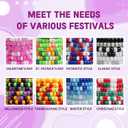 4300 Pcs Pony Beads, Multi-Colored Rainbow Beading Supplies for Crafts and Friendship Bracelets Jewelry Making, 24 Assorted Colors Beads for Hair Braids (Boxed) 