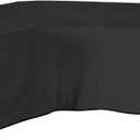 ULTCOVER Patio L-Shaped Left Facing Sofa Cover Waterproof for 4-Seater Outdoor Sectional Furniture Couch 58W (Left Side) x 85W (Back Length), Black
