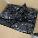 Plasticplace 95-96 Gallon Garbage Can Liners Heavy Duty 1.5 Mil Black Trash Bags Tear-Resistant Outdoor Garbage Bags for Rollaway Bins Large 61" x 68" Industrial-Strength Waste Bags (25 Count)