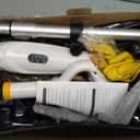 Cordless Electric Mop for Dewalt 20V Battery (NO Battery), 2 in 1 Spin Mop & Electric Floor Scrubber Machine with LED Light & Water Spray, 800 RPM Rotating Electric Mops for Floor (White Yellow)