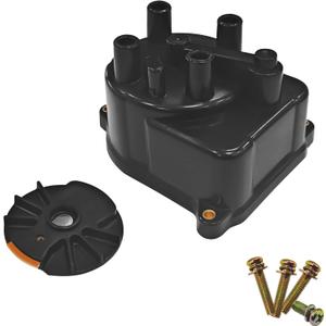 Ignition Distributor Cap and Rotor Kit Set for Honda Distributor Cap Replacement 30102-P54-006 30103-P08-003 for Honda Accord 92-01 Integra 1992-2000 Civic 1994-1997 Civic del Sol 1997-2001 CR-V