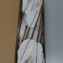 PARTY JOY 54 Pcs White Glitter Artificial Cedar Sprigs Picks Faux Cedar Branches Stems Christmas Tree Picks Sprays for Gold Christmas Tree Wreath Wedding Bouquet Winter Seasonal Holiday Decoration