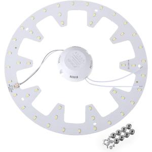 Othmro 1pcs 6500K Aluminium Board Led Energy Saving Chip Bulb Lamp 24W, 220V White 272mm (Dia) COB LED Chip for Replacing The Light Source Super Bright High Power or for Floodlight Replacement