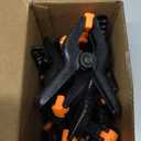 12 Pack Plastic Spring Clamps, 3.5inch Small Heavy Duty Clips for Crafts, Backdrop Stand, Woodworking, Photography Studios (Black)