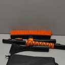 DooGooCoo [Upgrade] Ice Scraper & Extendable Snow Brush for Car Windshield [MilitaryGrade Sturdy]  360° Pivoting Brush Head with Silicone Grip for Effortless OneSwipe Clean on Auto (Large)