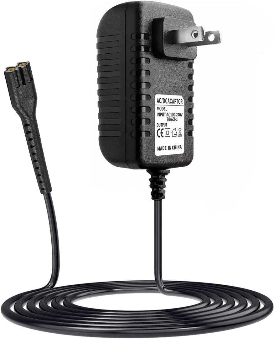 Wahl Clipper Charger, 4V 2A AC/DC Power Adapter, Compatible with Magic Clip 8164 8591 8148 8504 Series, Black