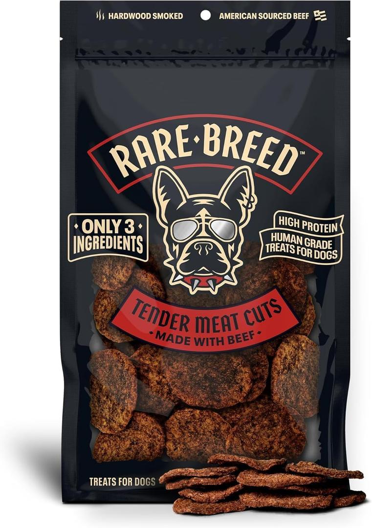 2 x Rare Breed Real Meat Soft Beef Dog Treats - 12 oz (EXP 07/03/27)