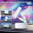 2 x Foldable Vacuum Magnetic car Phone Holder for Magsafe, 360 Rotatable Suction Phone Mount,Car Phone Holder for iPhone (White)