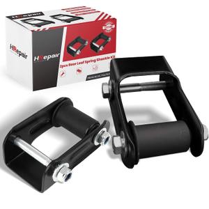 2pcs Rear Leaf Spring Shackle Kit (Left Driver & Right Passenger Side) for 1994-2004 S10 GMC Sonoma,1995-2005 Blazer,96-20 Isuzu Hombre, Jimmy Oldsmobile Bravada 1994-2001 Replaces 15665302 722-028