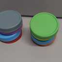 AOZITA [16 Pack] WIDE Mouth Mason Jar Lids for Ball, Kerr and More - Colored Plastic Storage Caps for Wide Mouth Mason/Canning Jars - Leak-Proof, Dishwasher Safe & Food Grade