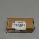 Ivilon Ceiling or Wall Mount Curtain Rod Brackets Holders for Curtain Rods of 7/8 and 1 Inch Diameter. Set of 2. Color Brushed Nickel